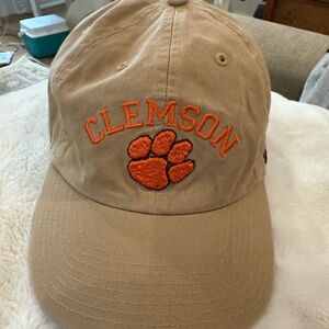 Clemson Embroidered Tan Cap